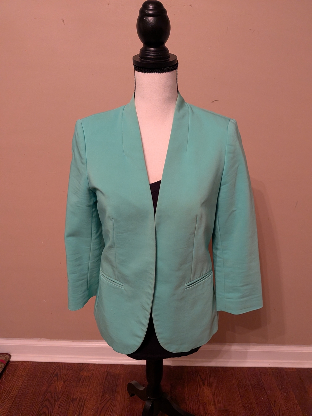 The Limited Mint Green Open-Front Blazer